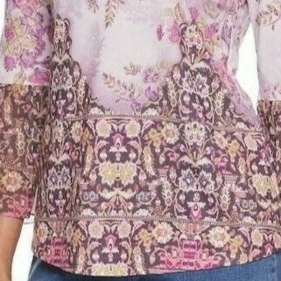 Croft & Barrow® Embellished 3/4 Chiffon Sleeve/XXL - Picture 3 of 6